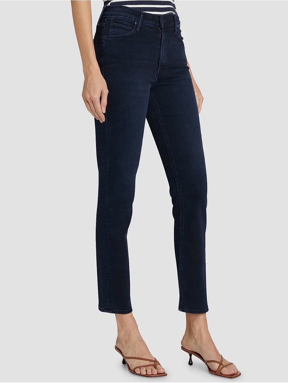 Women’s Mother The Midrise Dazzle Ankle Chip On My Shoulder jeans size 27